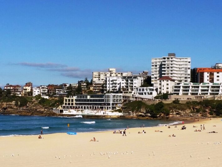 Bondi Beach bij Sydney Australië