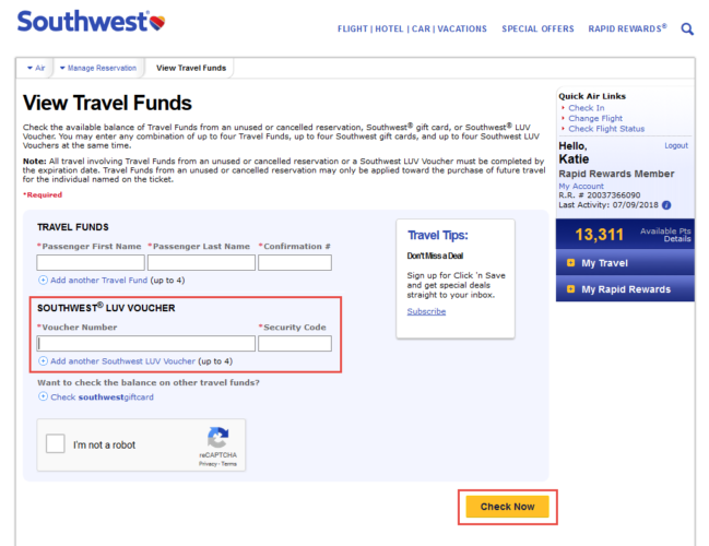 Southwest Gift Cards, Travel Funds & LUV Vouchers [2021 Update]