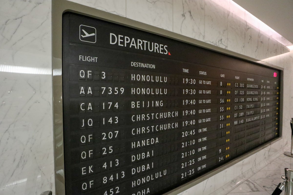 Departures board