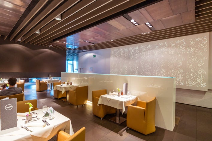 Lufthansa First Class Terminal Dining Room