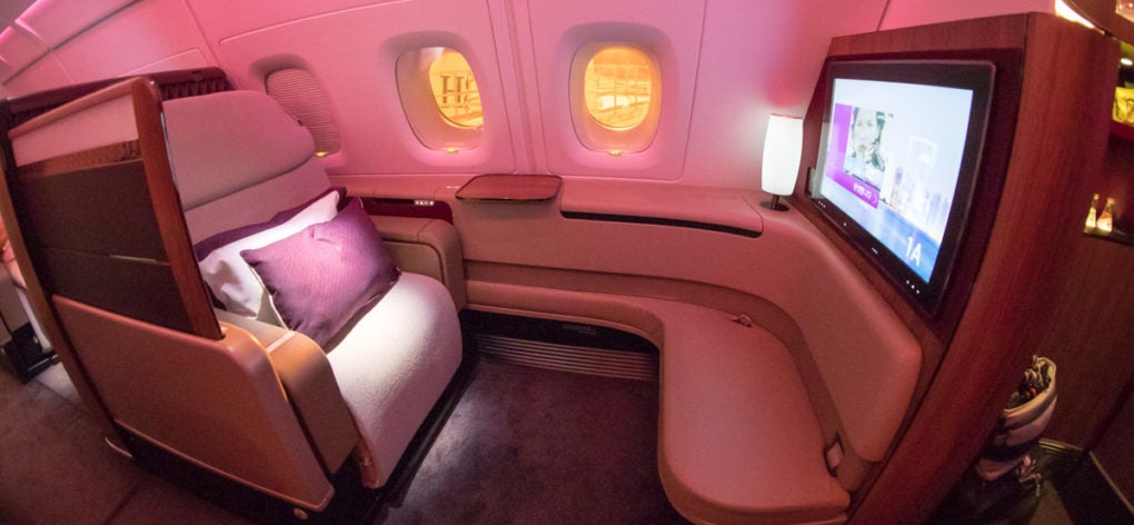 Qatar Airways A380 First Class Seat