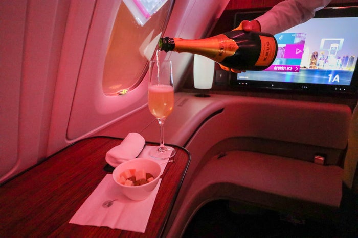 Qatar Airways Champagne