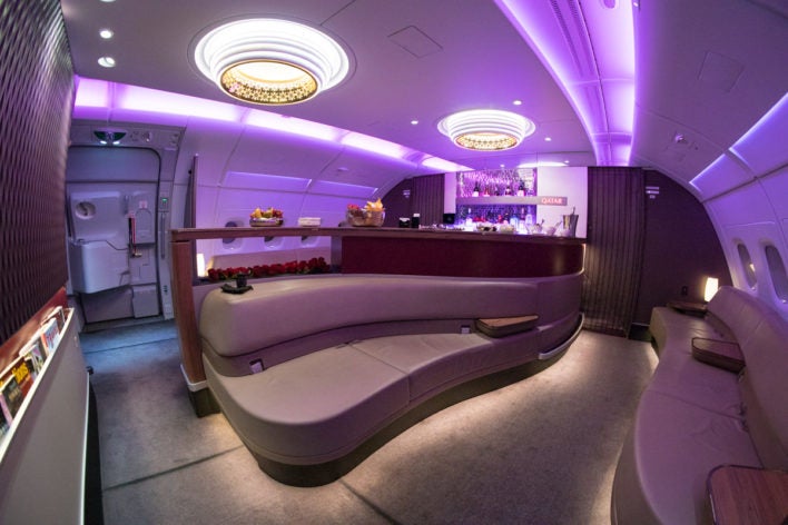  Qatar Airways A380 Bar