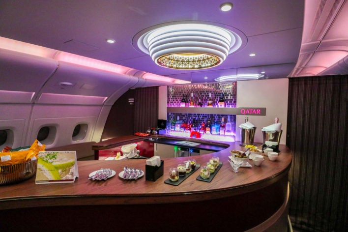 Bar A380 de Qatar Airways