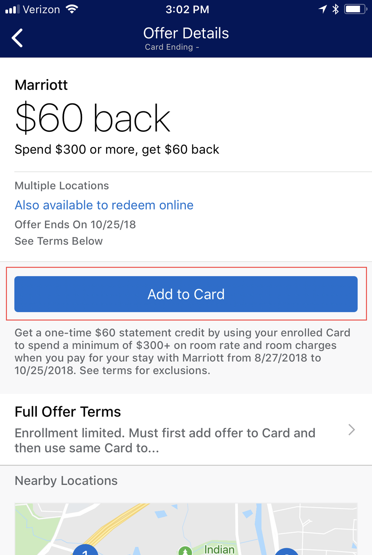 Amex Offers Mobile