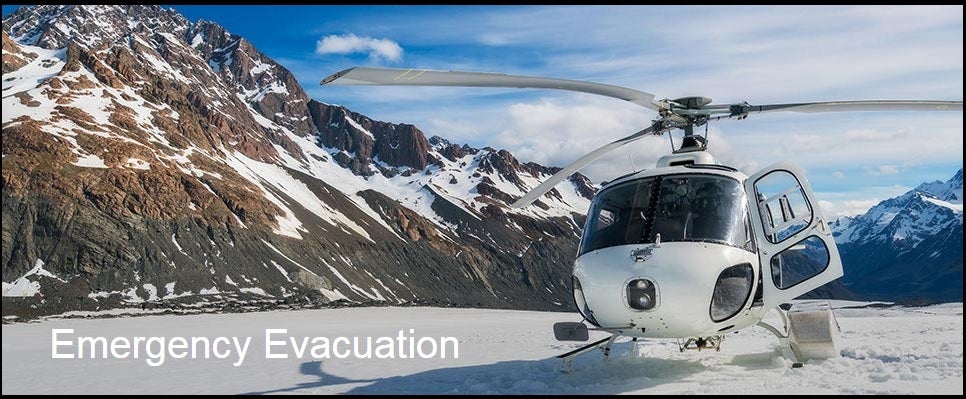 Emergency evacuation helicopter