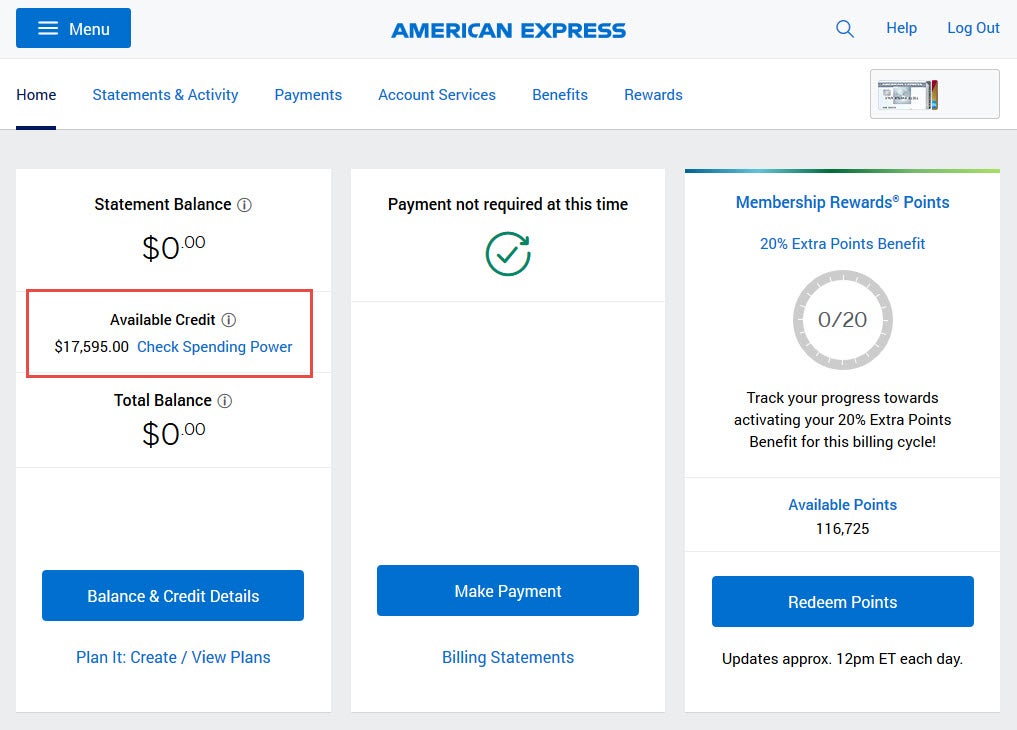 How To Check Your Amex Credit Limit