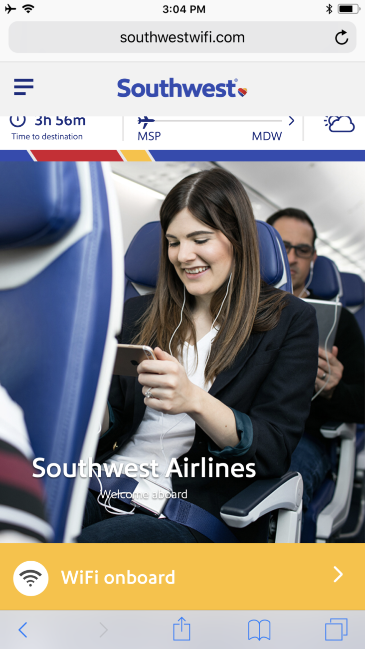 Guide to Southwest Airlines Wifi & InFlight Entertainment [2020]