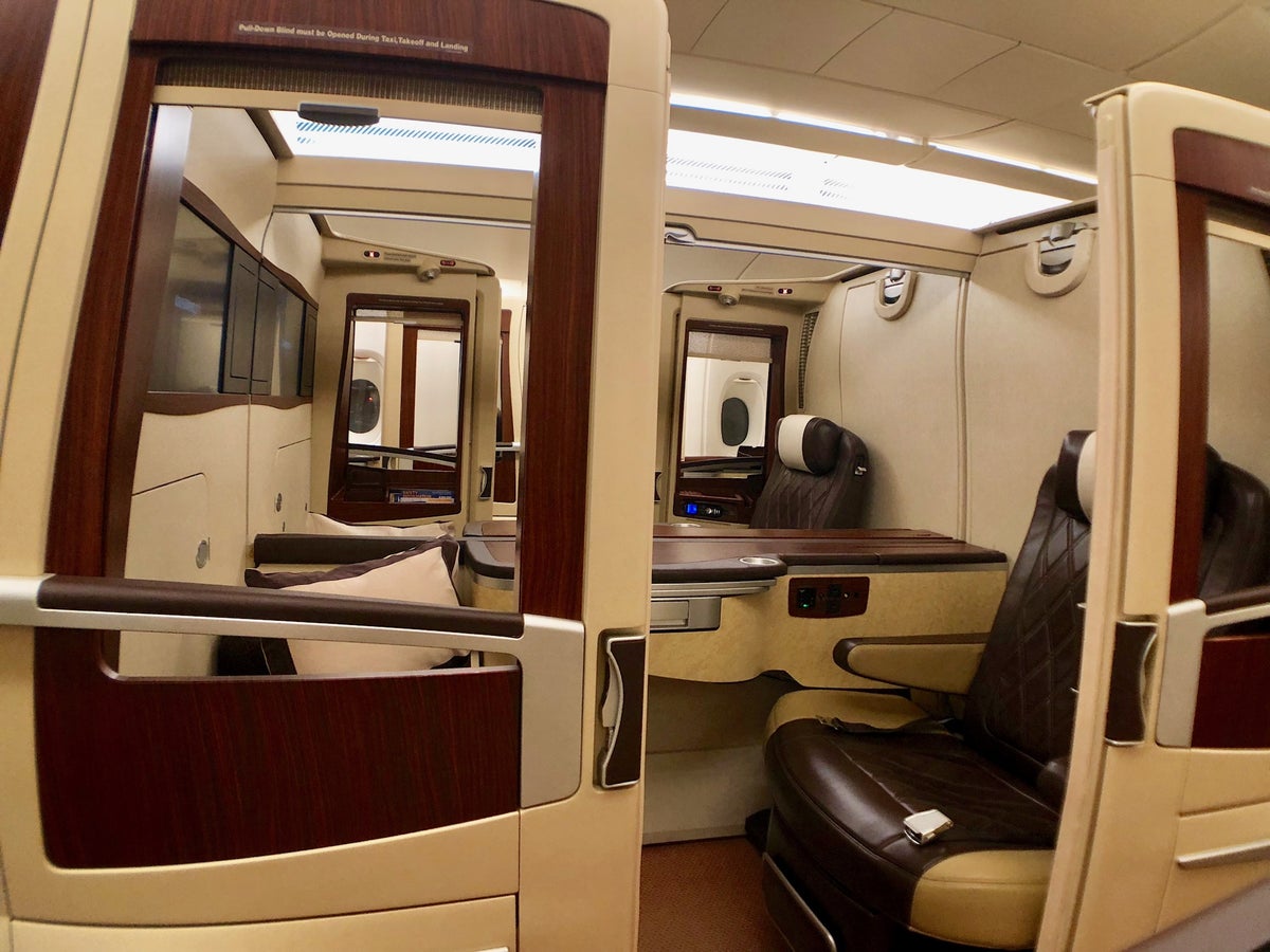 Singapore Airlines First Class Suites Frankfurt to Singapore - Seats 3C 3D