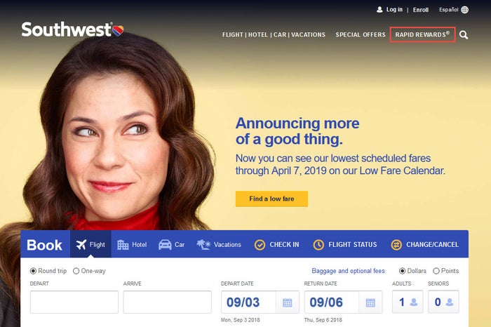 How To Buy Southwest Points