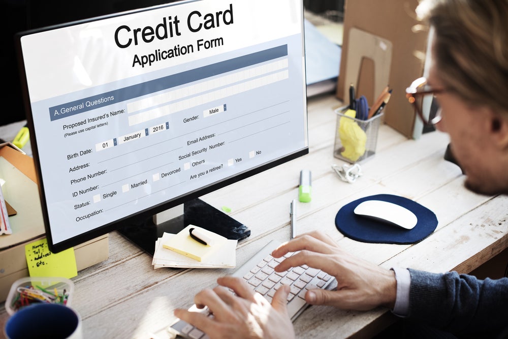credit card application form