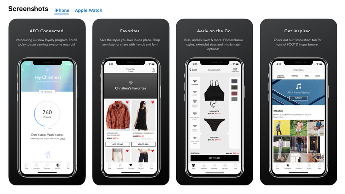 AEO | Aerie mobile app