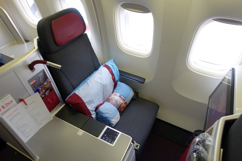 Austrian Airlines 767 Business Class Seat