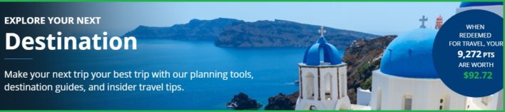 Chase travel portal banner