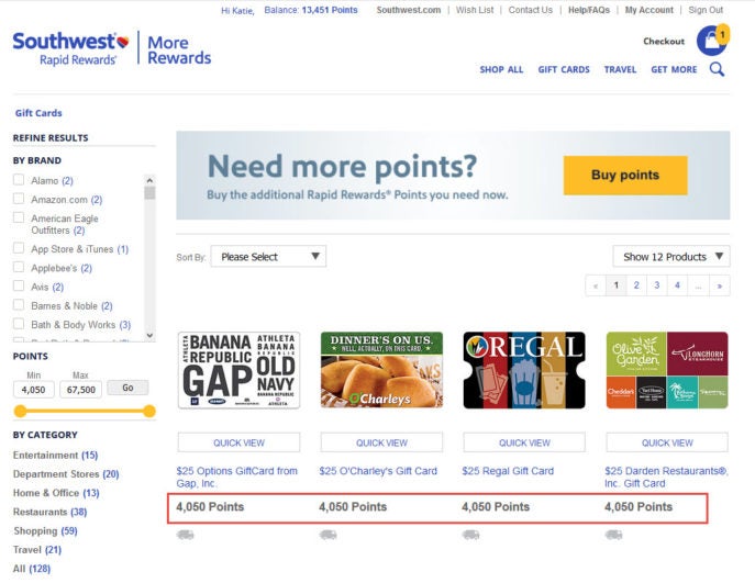 More Rewards Gift Cards
