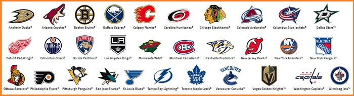 NHL Discover Card logos