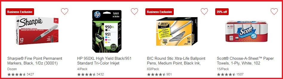 Office supplies at Staples
