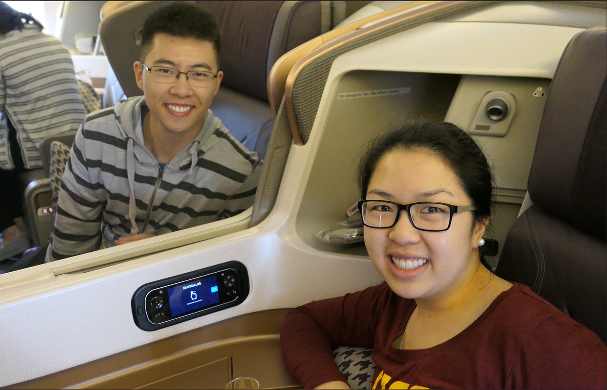 Singapore Airlines 777 Business Class