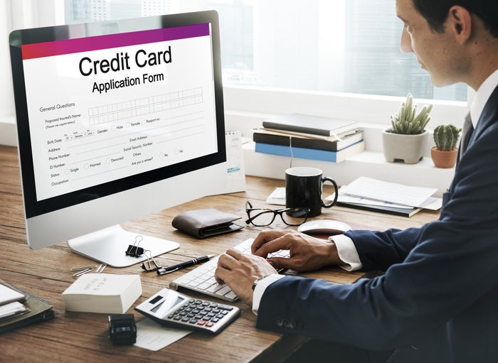 credit card application form