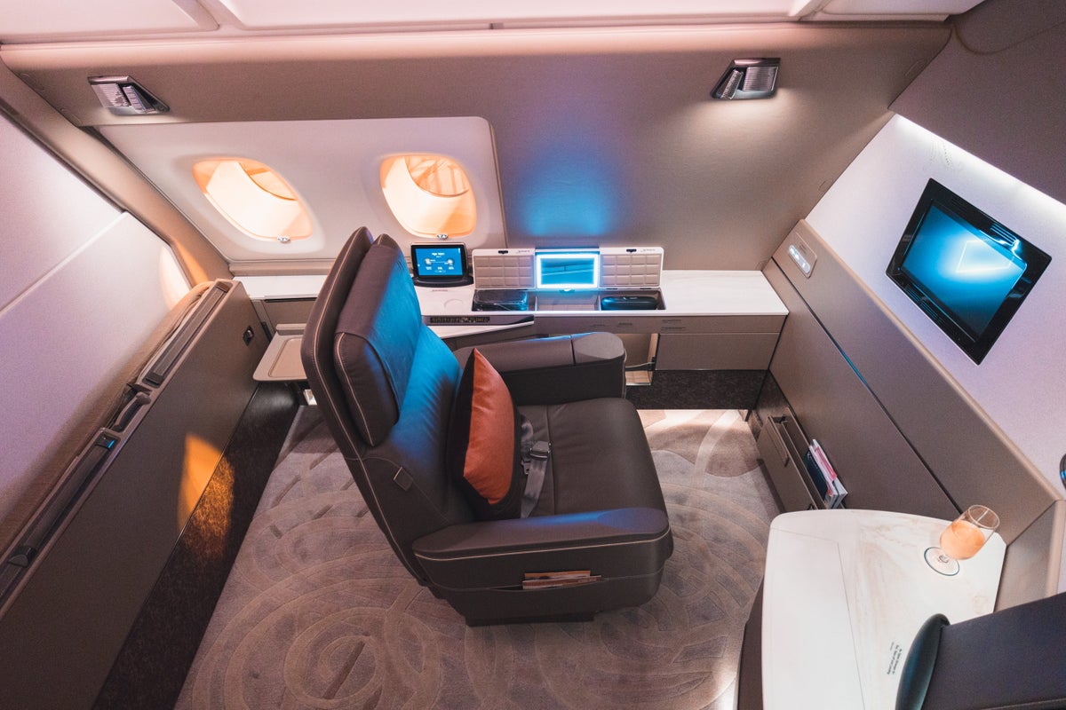 Singapore Airlines new A380 First Suite 1A