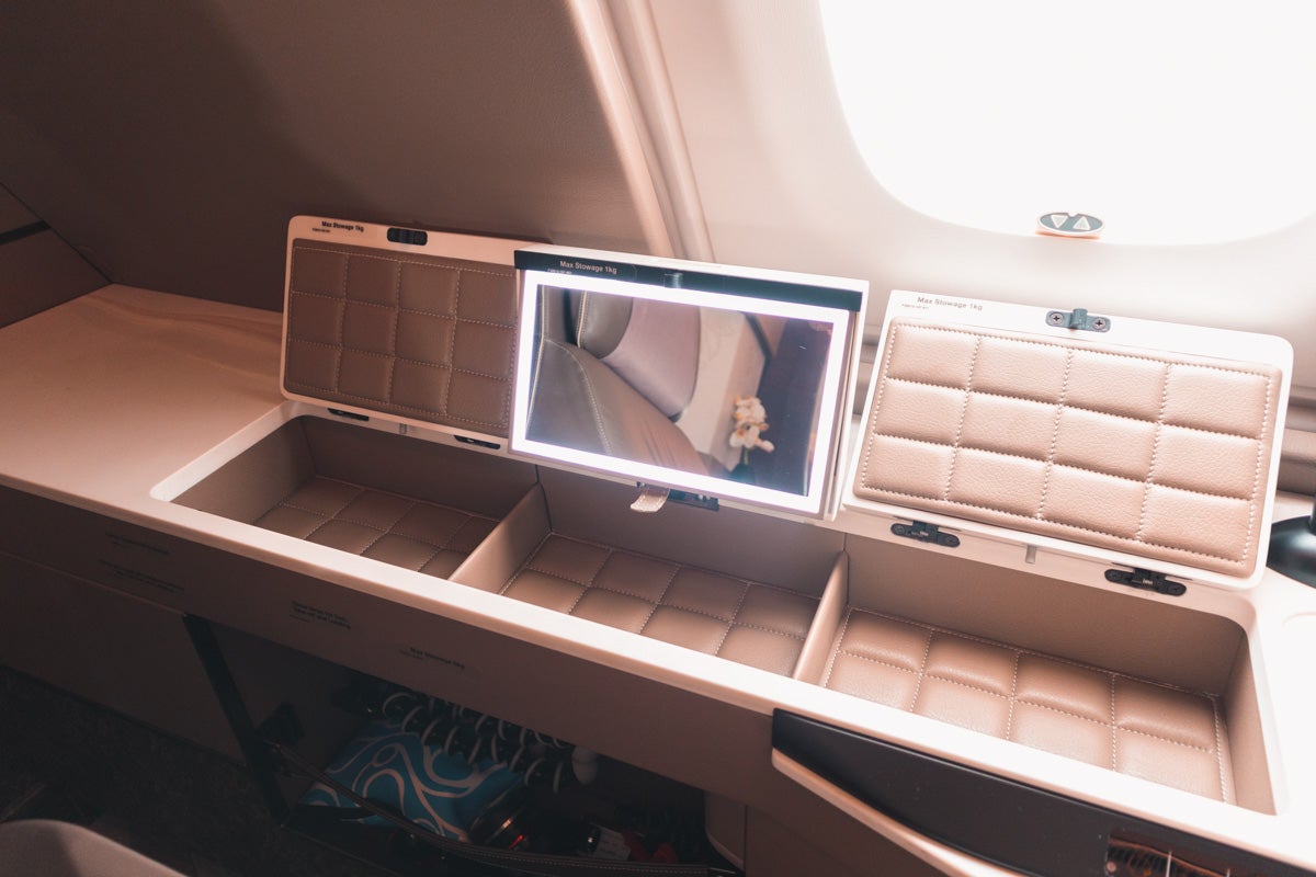 Singapore Airlines new A380 First Suite Mirror