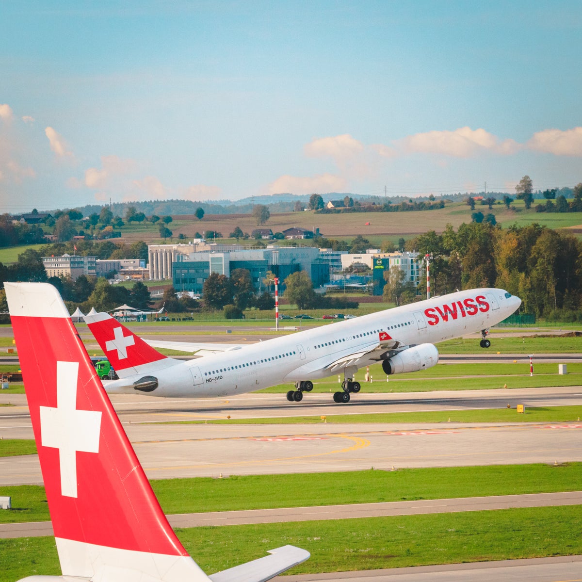Swiss Senator Lounge Zurich Runway Views