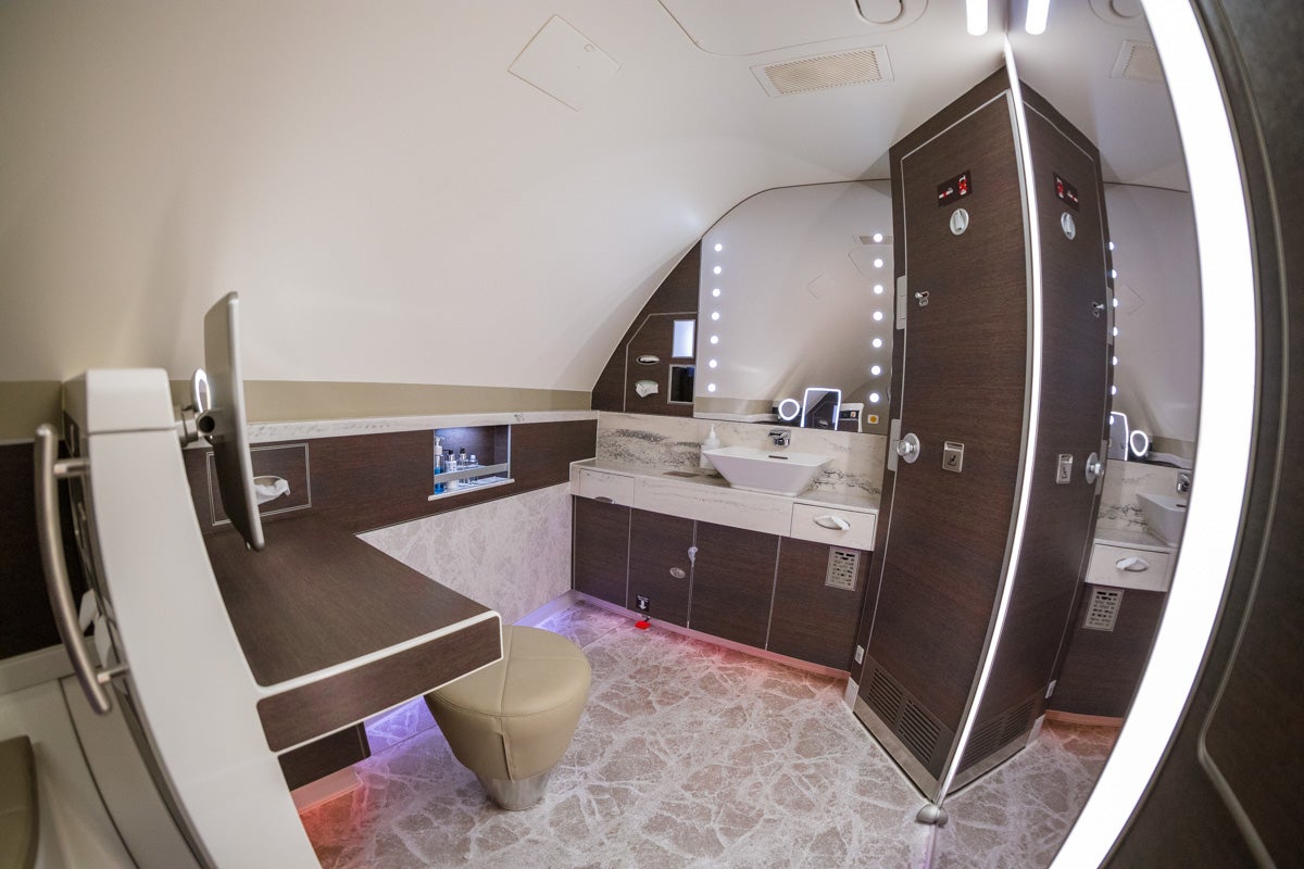 Singapore Airlines new A380 First Suite Main Bathroom 2