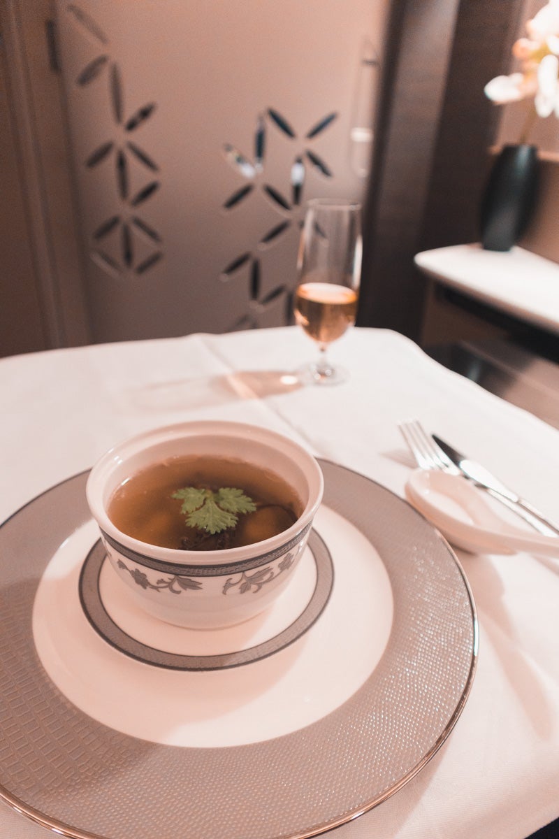 Singapore Airlines new A380 First Suite Soup
