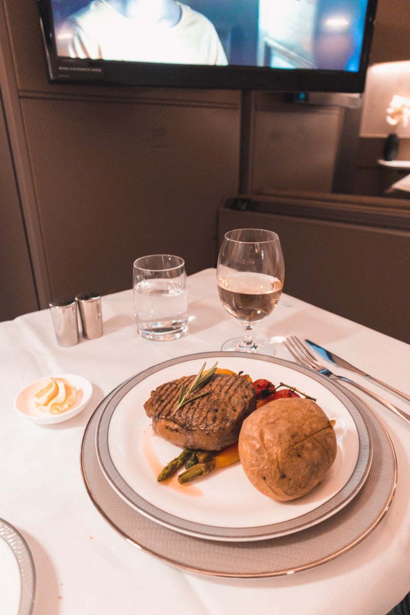 Singapore Airlines new A380 First Suite Beef