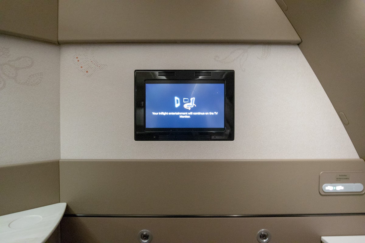 Singapore Airlines new A380 First Suite IFE Bug