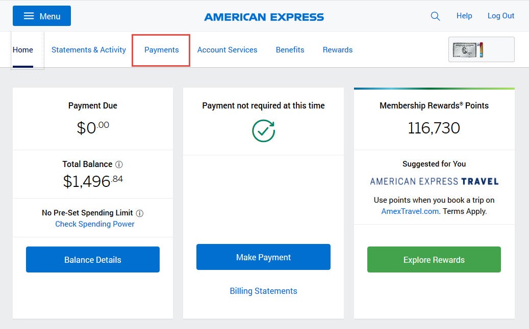 Amex Payments