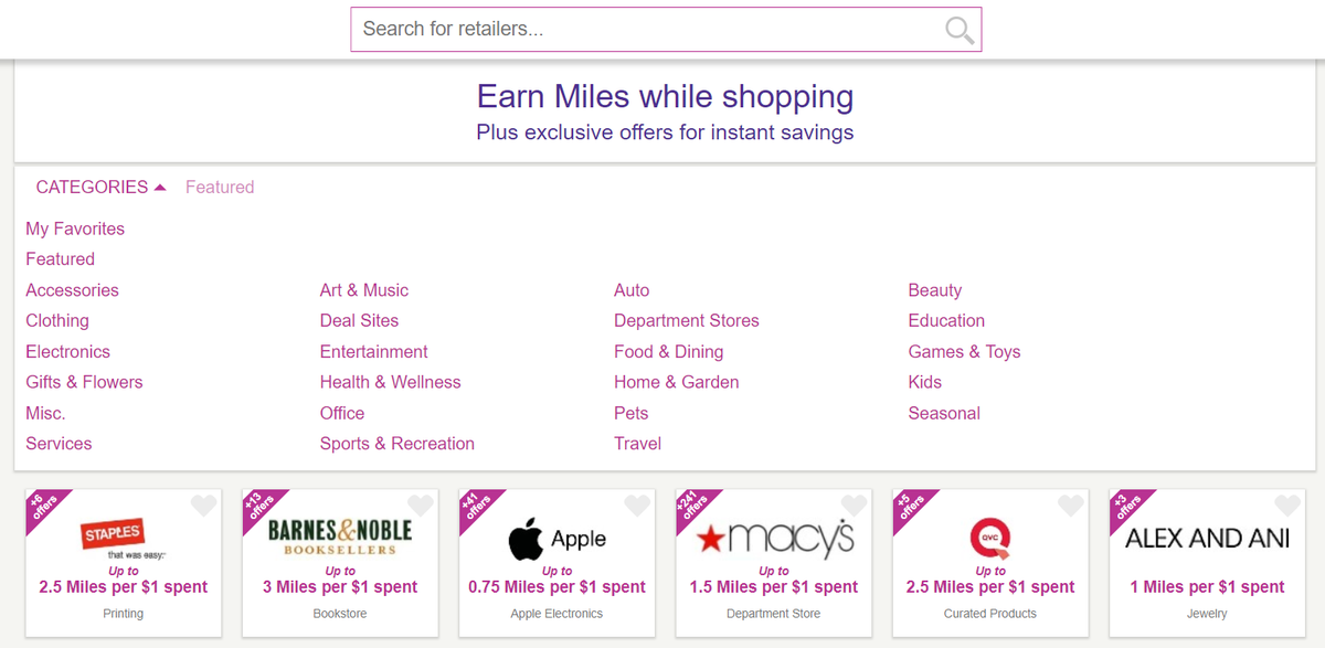 Hawaiian Miles Online Mall Find Retailers