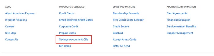 How To Find Amex Savings Accounts