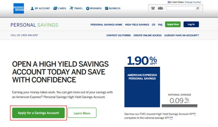 personalsavings americanexpress com onlinebanking