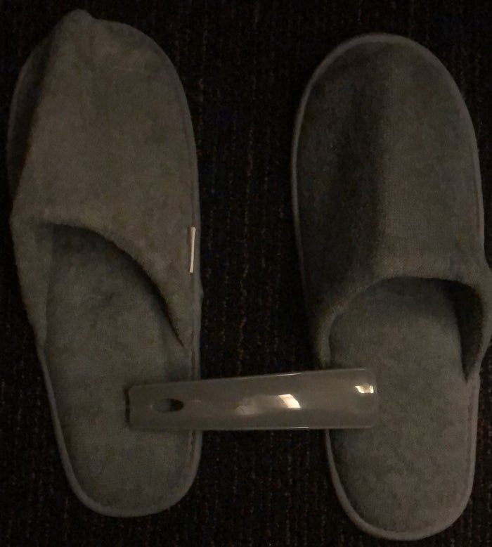 Japan Airlines 777 Business Class Slippers and Shoe Horn