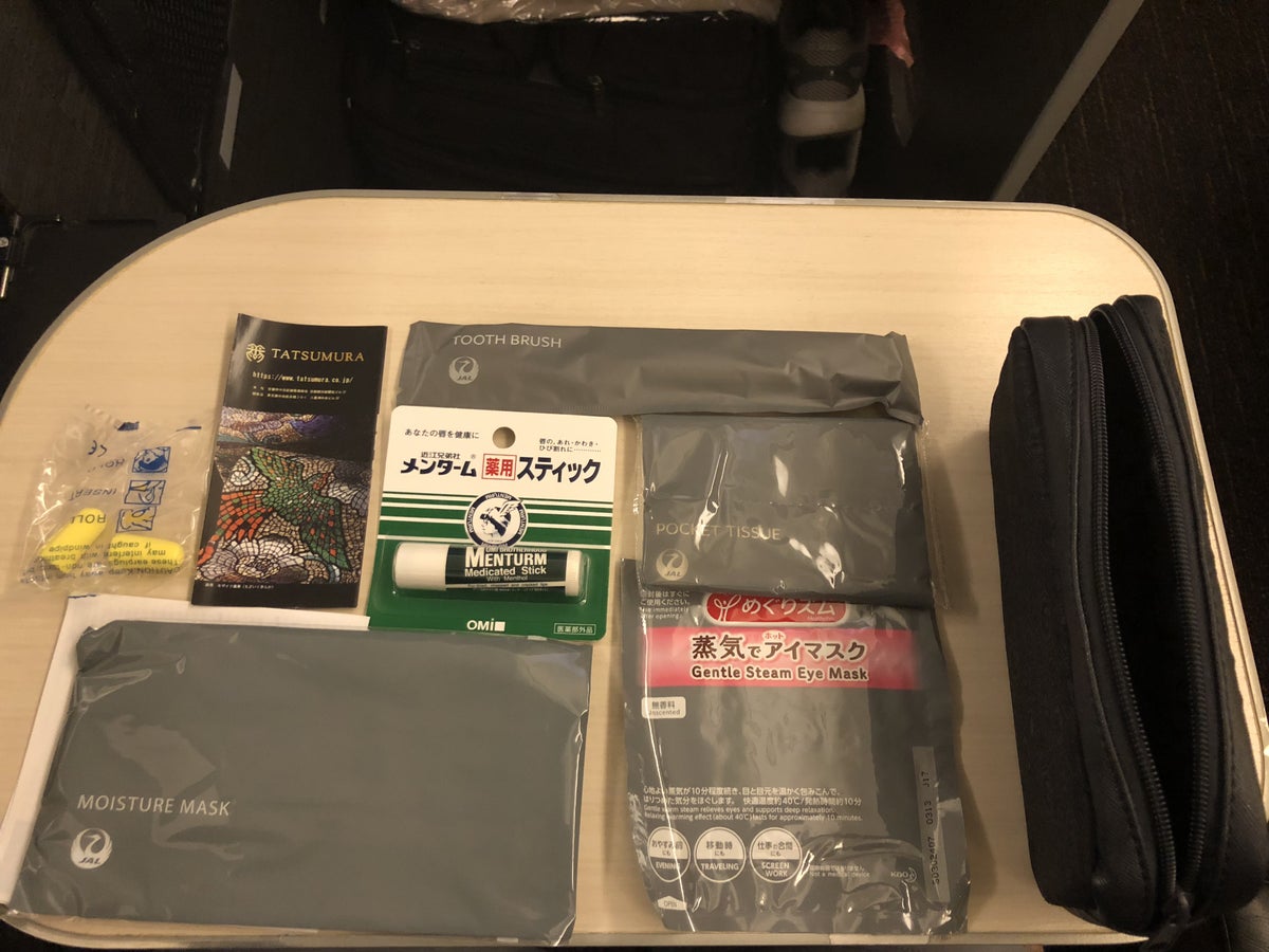 Japan Airlines 777 Business Class Amenity Kit