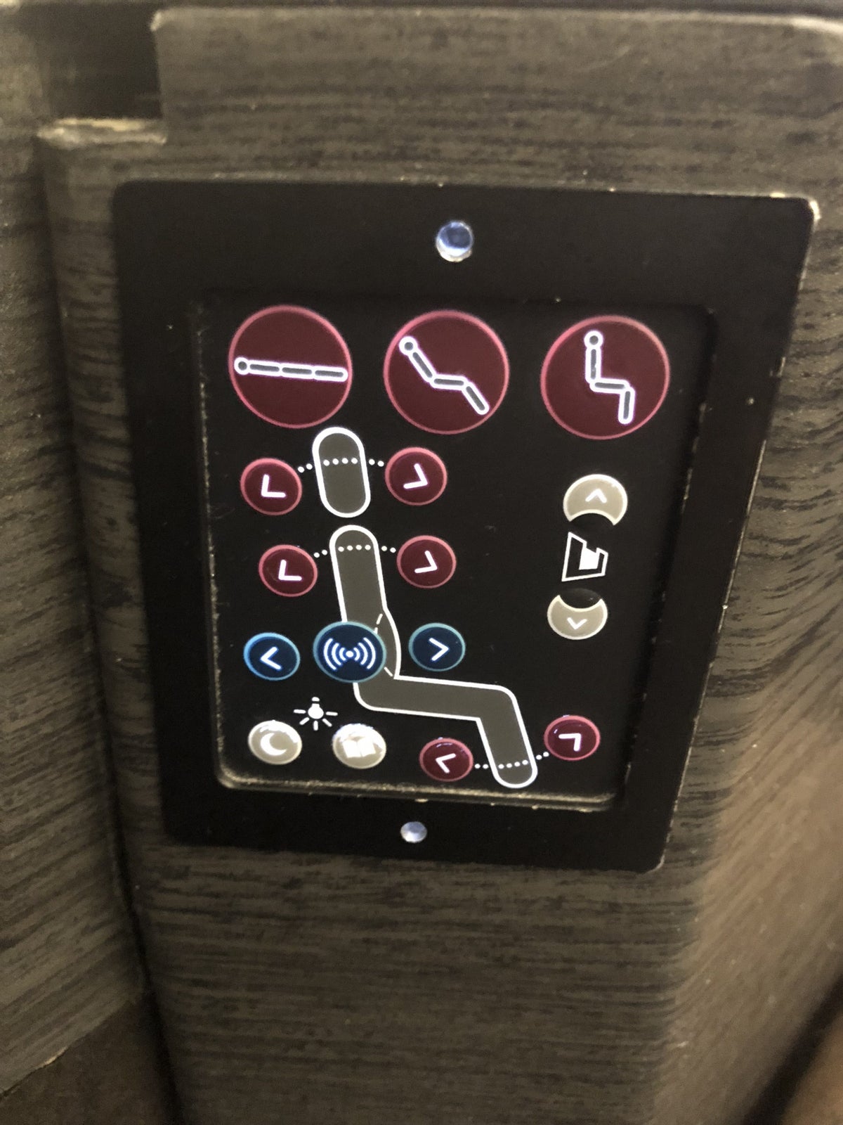 Japan Airlines 777 Business Class Seat Buttons