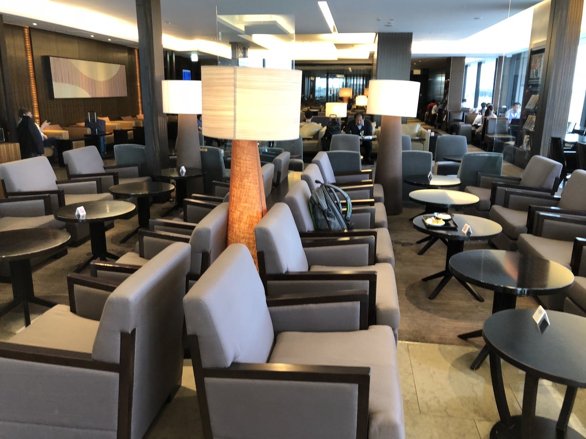 JAL First Class Lounge Seating Space
