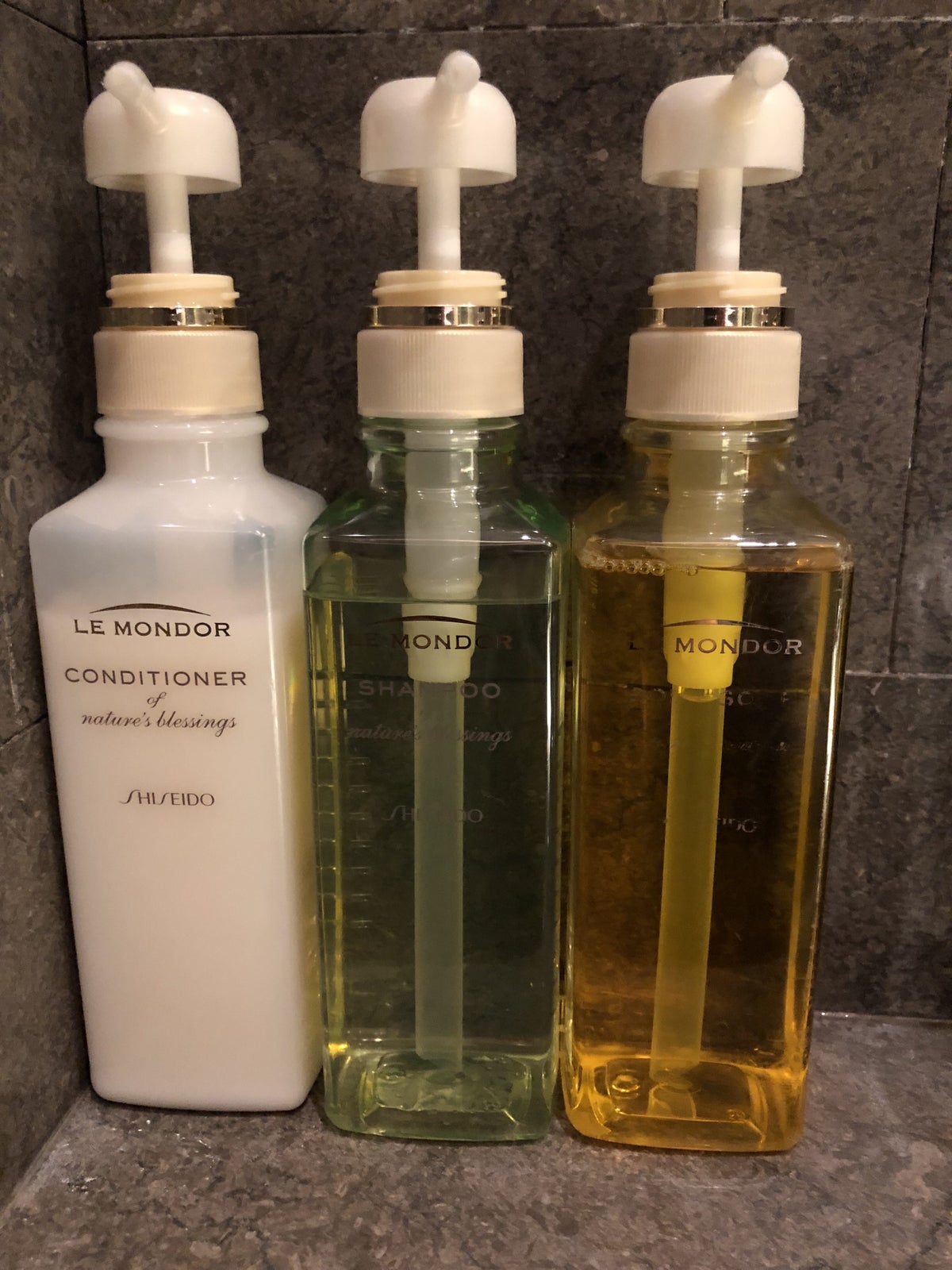 Shiseido Amenities in Japan Airlines First Class Lounge