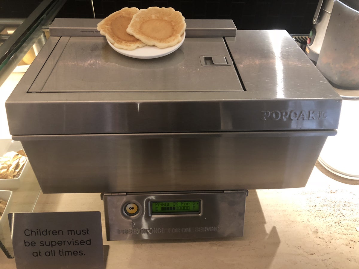 Pancake Machine at Oneworld Business Class Lounge LAX