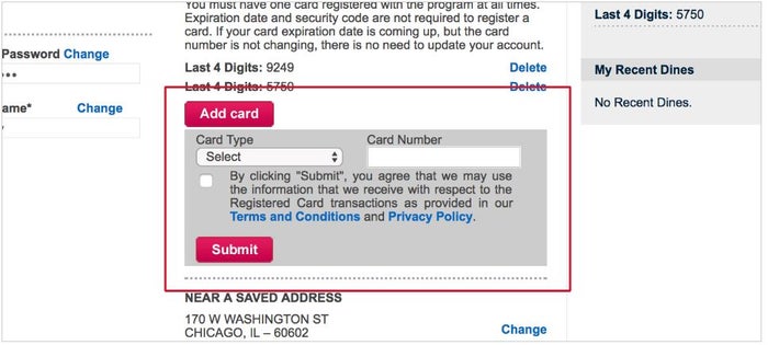 Orbitz Rewards Dining Credit Card