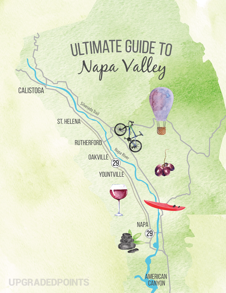 Ultimate Guide To Napa Valley - Map