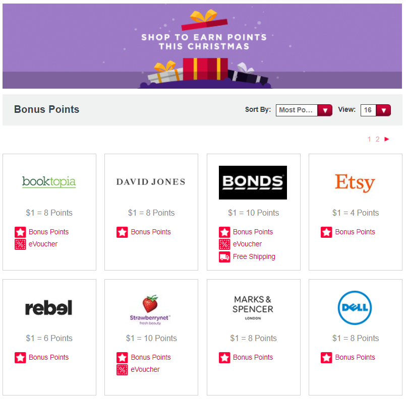 Virgin Australia Velocity eStore Shopping Portal Offers