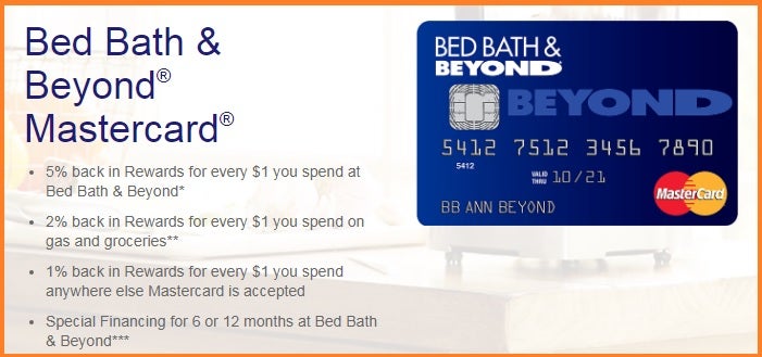 Bed Bath Beyond credit card