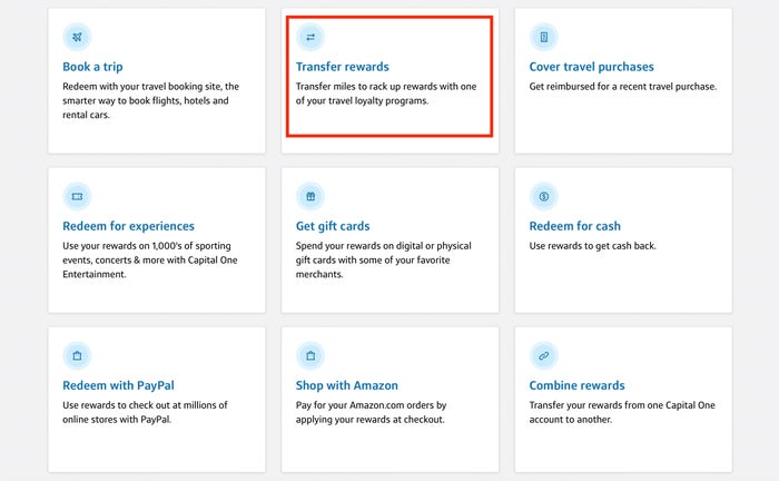 Capital One miles redemption options Capital One miles redemption options