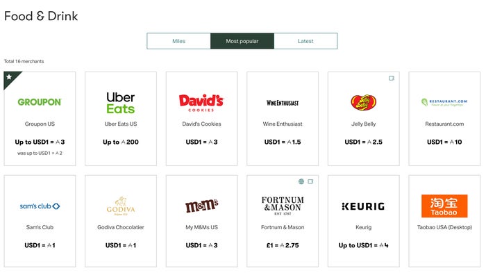 Cathay Pacific Asia Miles iShop Categories Cathay Pacific Milesback Shopping Categories