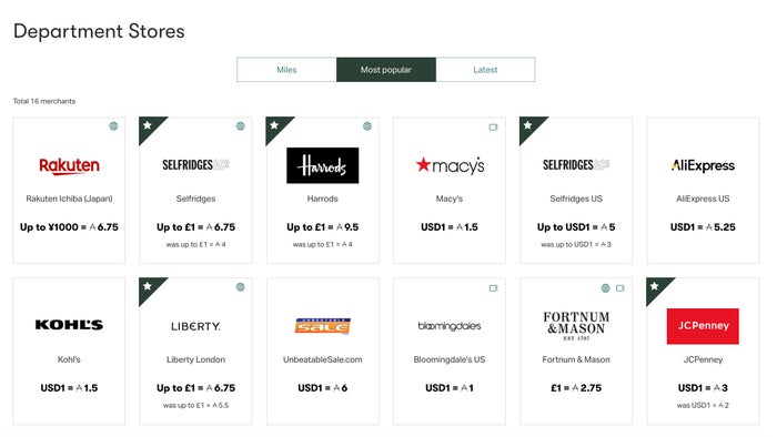 Cathay Pacific Asia Miles iShop Sort Results Cathay Pacific Milesback department stores