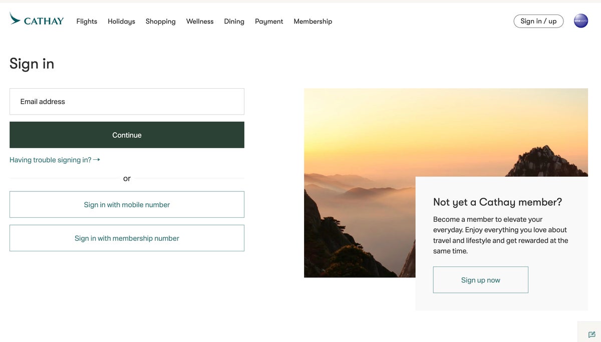 Cathay pacifi milesback login