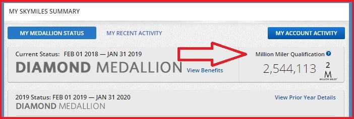 Delta Million Miler