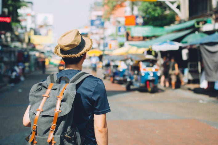 Man Traveling Thailand
